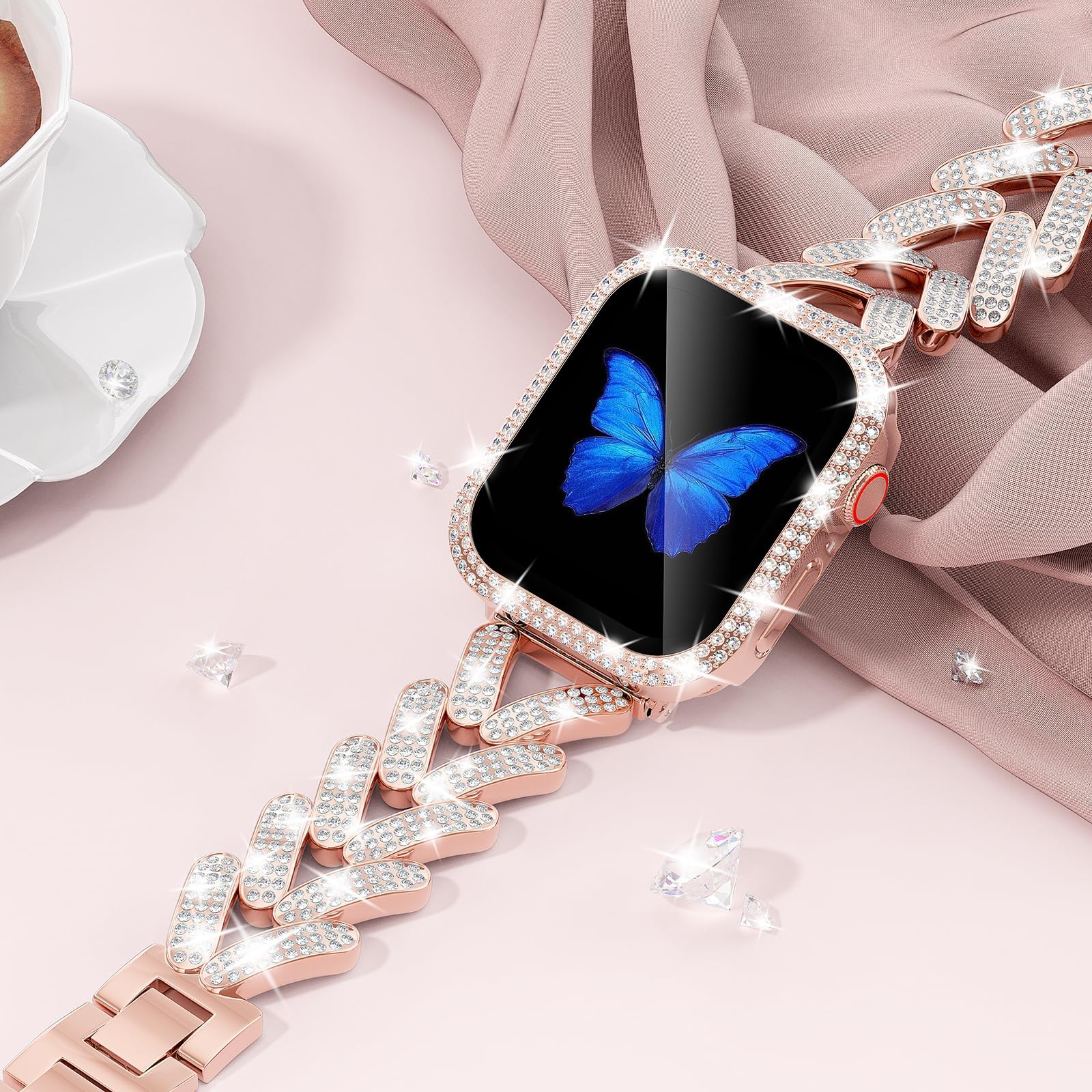 Smartwatch Slim Watches For Men - Ремешок Bling для Apple Watch, ремешок