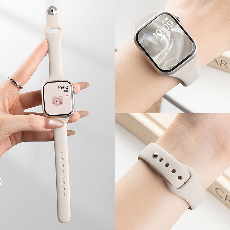 Smartwatch Slim Watches For Men - Тонкий силиконовый ремешок для Apple Watch