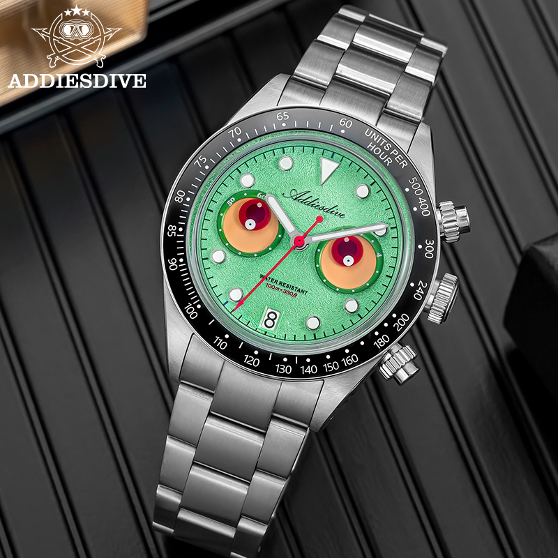 Мужские часы-хронограф ADDIESD – обзор и цена Watch Crown Pusher