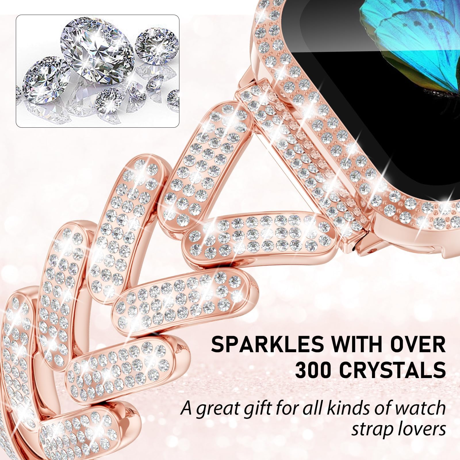 Ремешок Bling для Apple Watch, – обзор и цена Smartwatch Slim Watches For Men