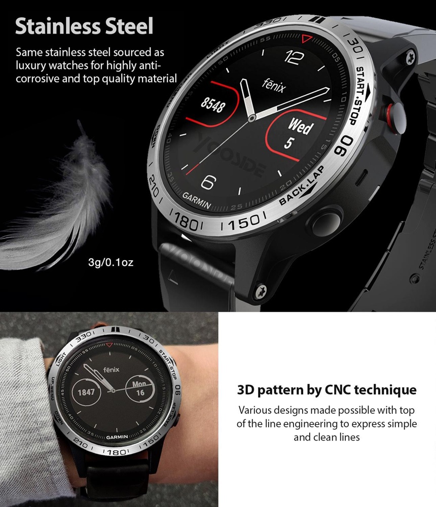 Безель для Garmin Fenix 7 7X 6 – обзор и цена Smartwatch Ring Watches