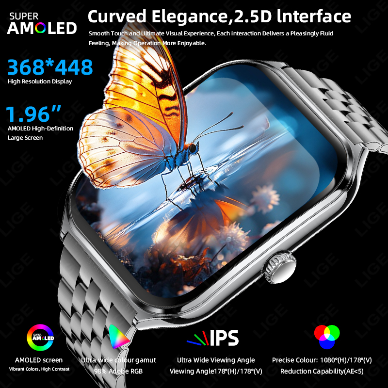 Умные часы LIGE Fashion Ultra- – обзор и цена Smartwatch Slim Watches For Men