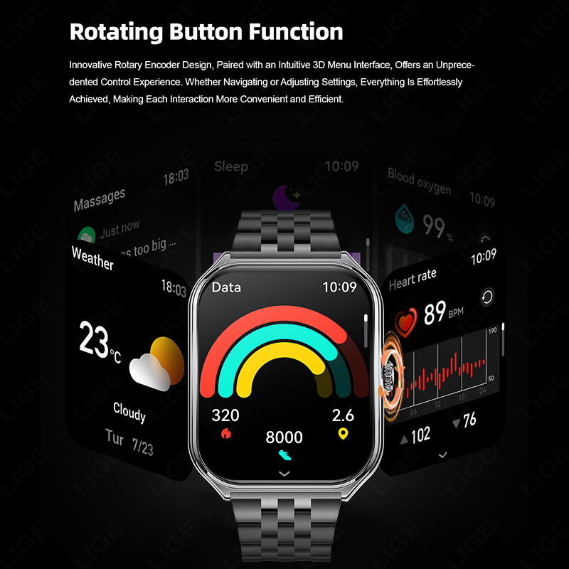 Умные часы LIGE Fashion Ultra- – обзор и цена Smartwatch Slim Watches For Men