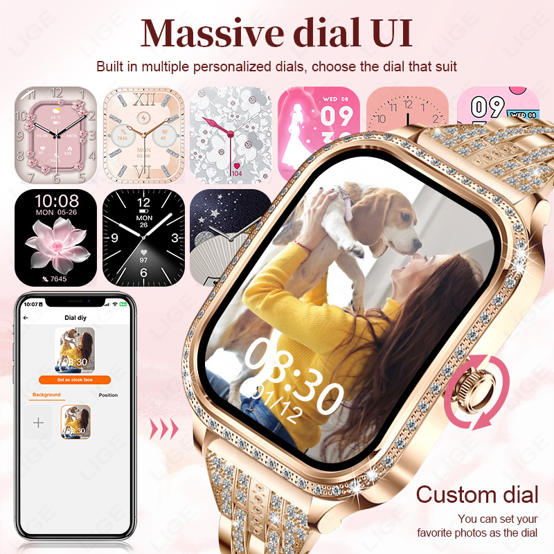 Смарт-часы LIGE для женщин, во – обзор и цена Watches Ladies Smartwatch