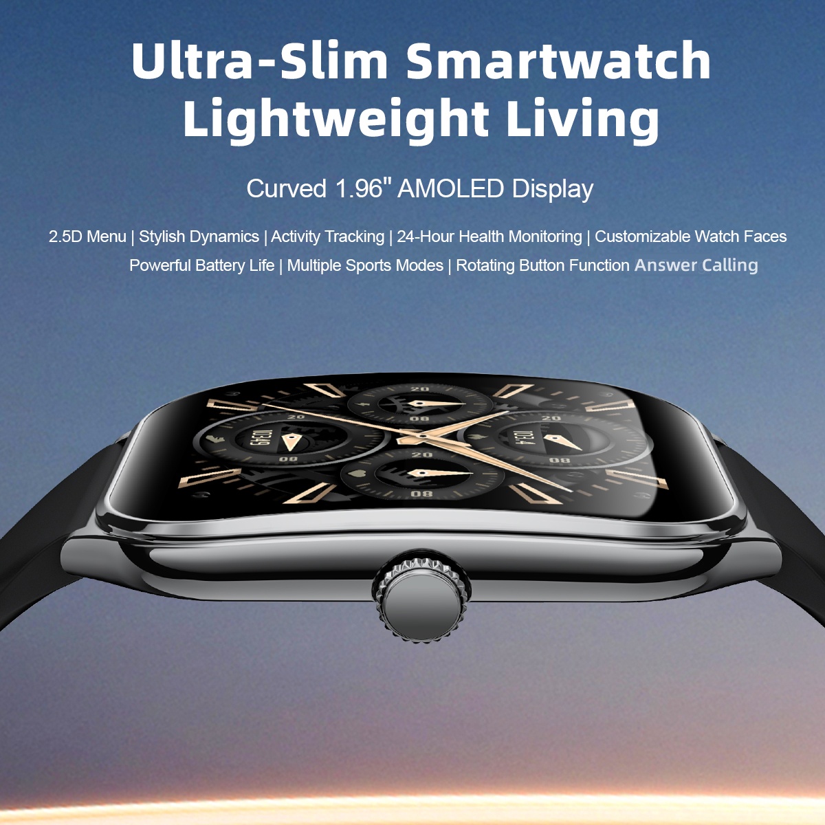 Модные ультратонкие умные часы – обзор и цена Smartwatch Slim Watches For Men